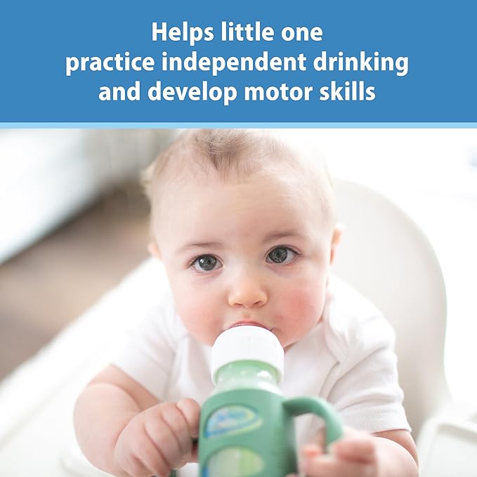 Dr. Brown's Narrow Baby Bottle Handles, 100% Silicone, Easy Grip Removable - Image 5