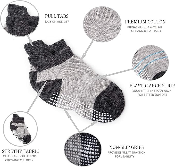 Zaples Baby Non Slip Grip Ankle Socks - Image 2
