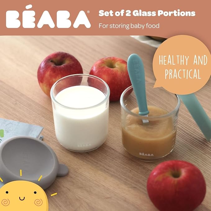 BEABA 4 Pack Glass Baby Food Jars - Image 2