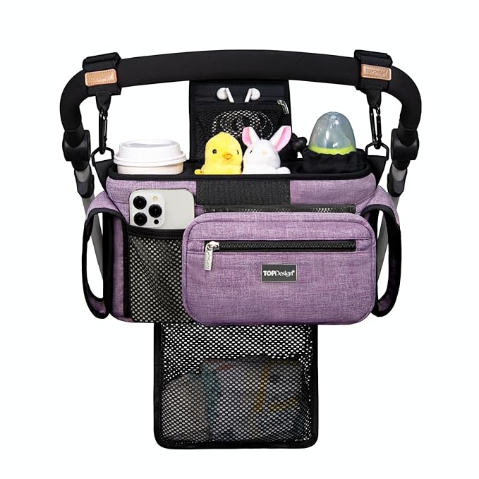 TOPDesign Universal Baby Stroller Organizer, Stroller Caddy by TOPDesign