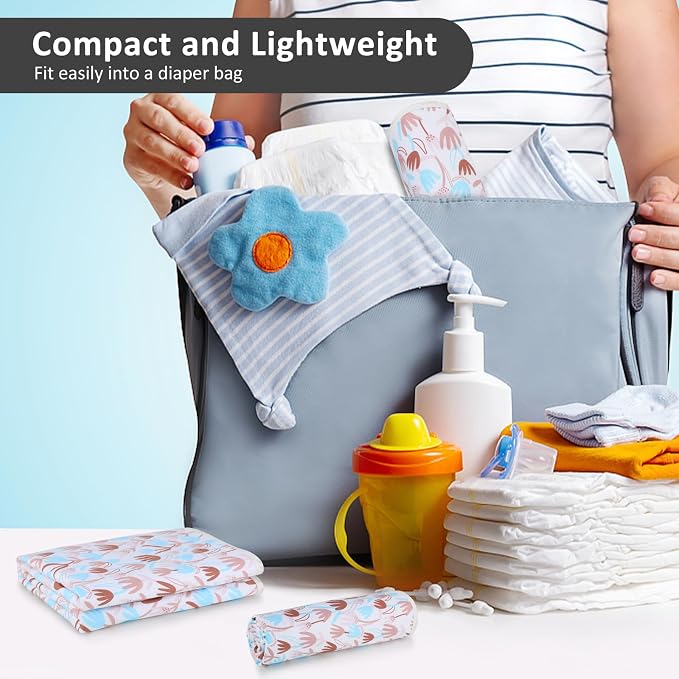 Baby Diaper Changing Pad, 21 5/8" x 31.5" Waterproof Changing Pad Liners - Image 5