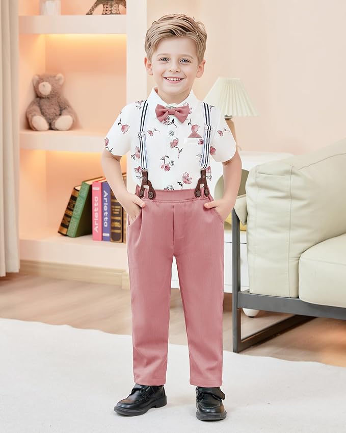 nilikastta Boy Suit Toddler Boy Outfit Boy Dress Shirt - Image 3