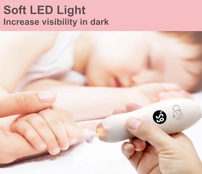 Rechargeable 22 in 1 Baby Nail Trimmer, Usage Labeled Case, 13 Extra - Image 3
