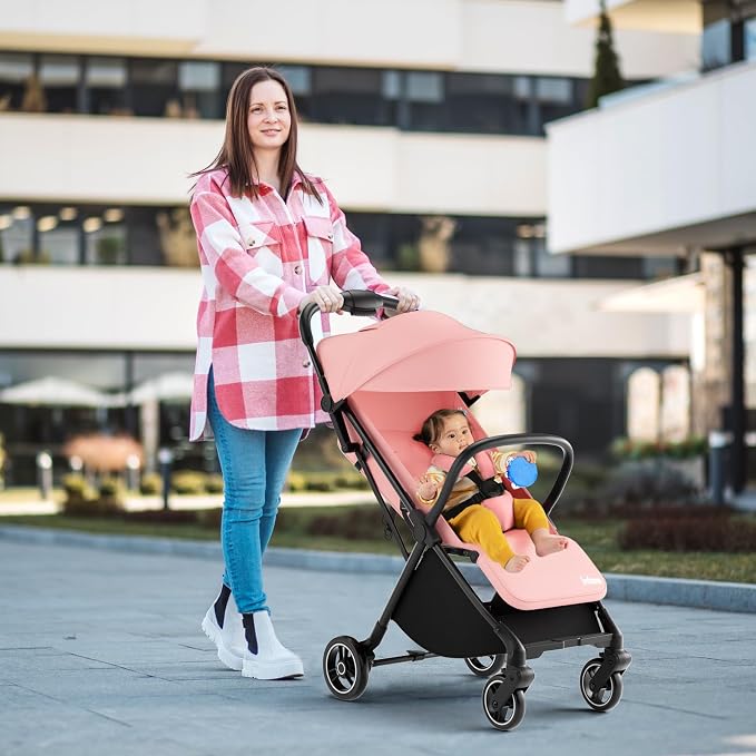 INFANS Lightweight Baby Stroller, Ultra-Compact Fold Airplane Ready Travel - Image 2