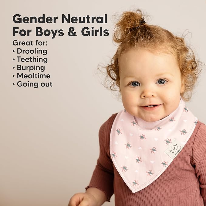 10-Pack Organic Baby Bandana Bibs - Image 6
