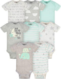 Gerber unisex-baby 8-pack Short Sleeve Onesies Bodysuits by Gerber