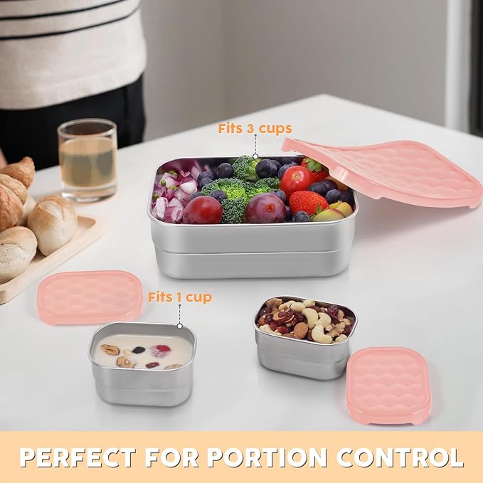 Small Stainless Steel Lunch Containers - Image 9