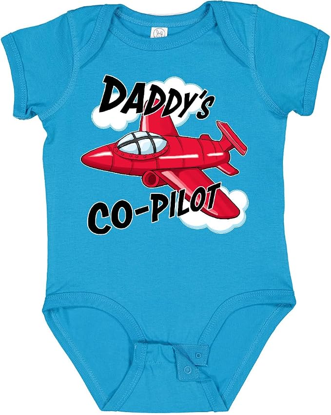 inktastic Daddys Co-Pilot for Fathers Day Baby Bodysuit by Inktastic