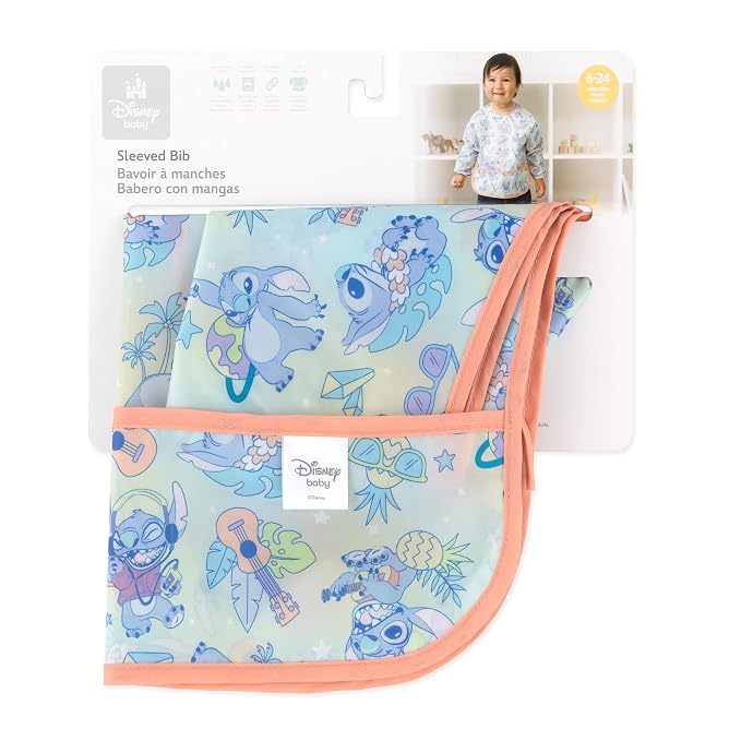 Bumkins Disney Sleeved Bib for Girl or Boy, Baby and Toddler for 6-24 Mos - Image 6