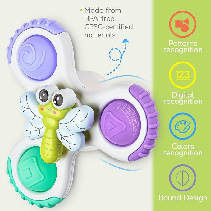 ALASOU 3PCS Pop Suction Cup Spinner Toys - Image 7