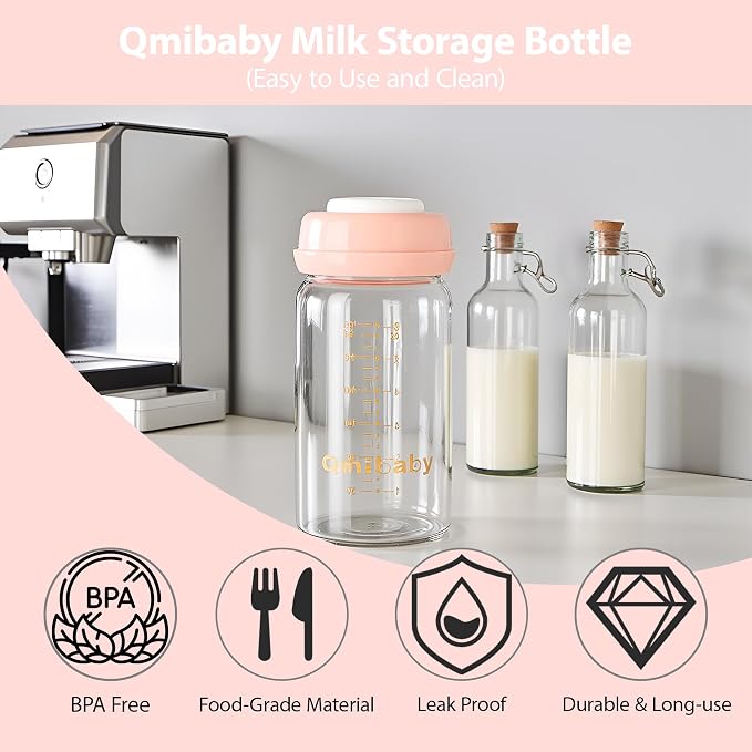 Breast Milk Storage Bottles 150ml 5oz BPA-Free Leak-Proof Baby Bottle Compatible - Image 4