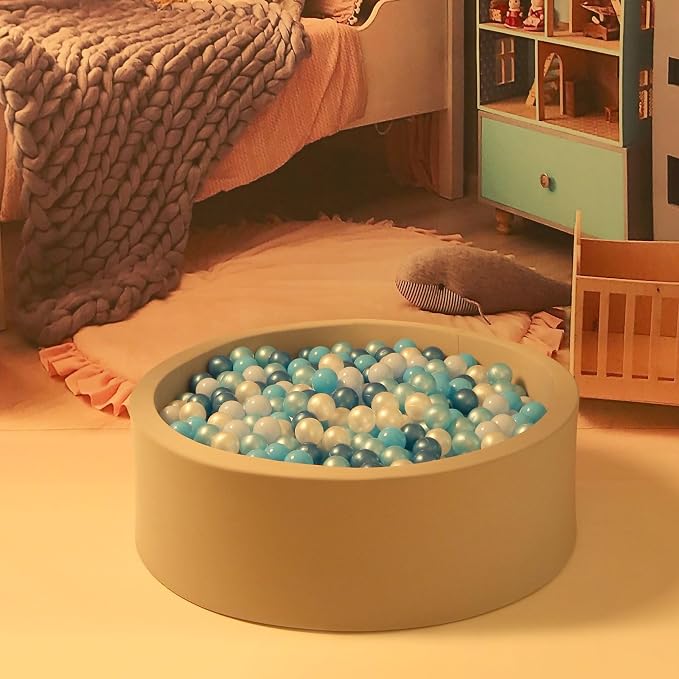 GOGOSO Ball Pits Balls for Toddlers Pack of 50 100 200 Plastics Shape Ball - Image 8