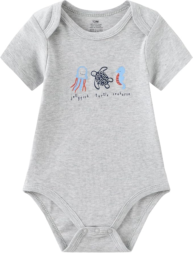 Baby Bodysuit and Pant Set 10-pcs Cotton Soft Newborn Boy Girl Clothes Outfits - Image 4