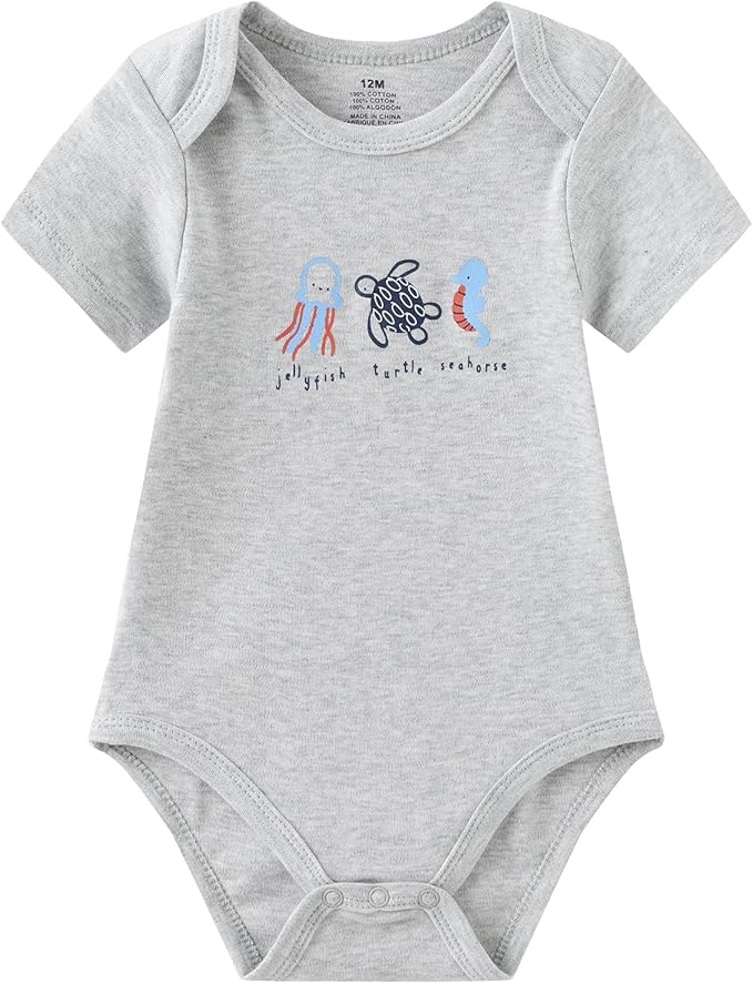 Baby Bodysuit and Pant Set 10-pcs Cotton Soft Newborn Boy Girl Clothes Outfits - Image 4