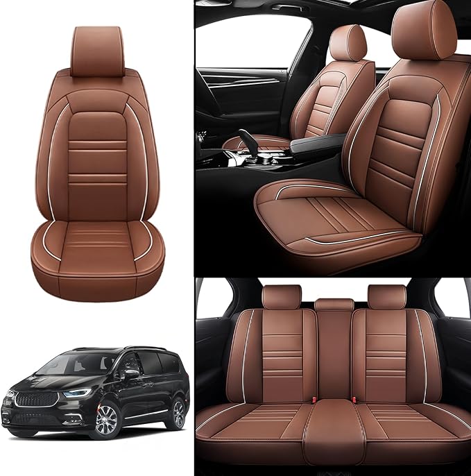 Seat Covers for Chrysler Car Pacifica 2004-2025 | 5-Seats Leather Seat Covers - Image 2
