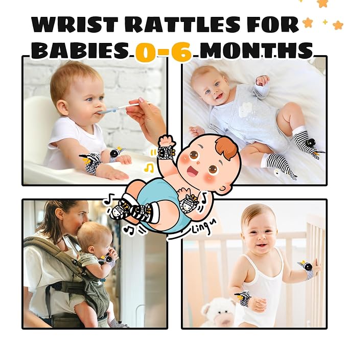 Baby Toys 0-6 Months, High Contrast Baby Toys - Image 6