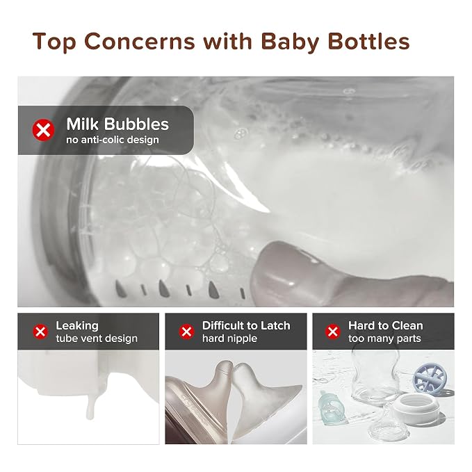 Thyseed PPSU Natural Anti-Colic Baby Bottles | Newborn Breast Like Nursing - Image 3