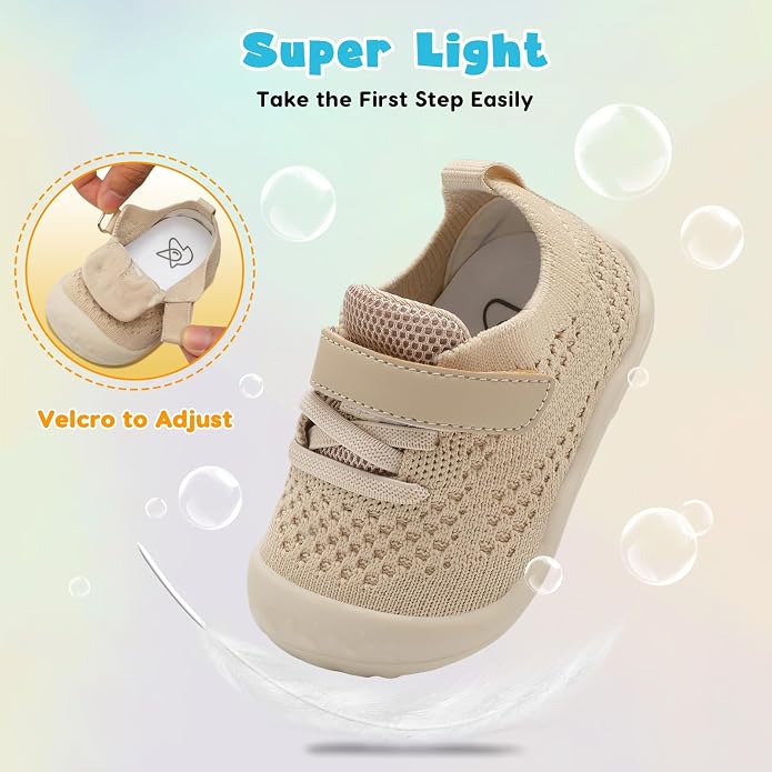 LeIsfIt Baby Shoes Girls Boys First Walking Shoes Infant Sneakers Crib Shoes - Image 6