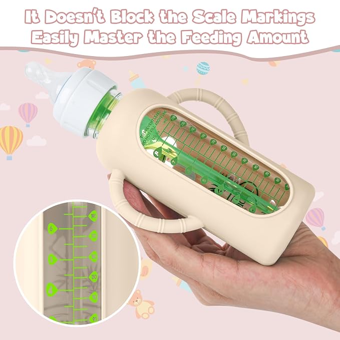 3 PCS Dr Brown Glass Bottles Silicone Sleeves, Compatible - Image 6