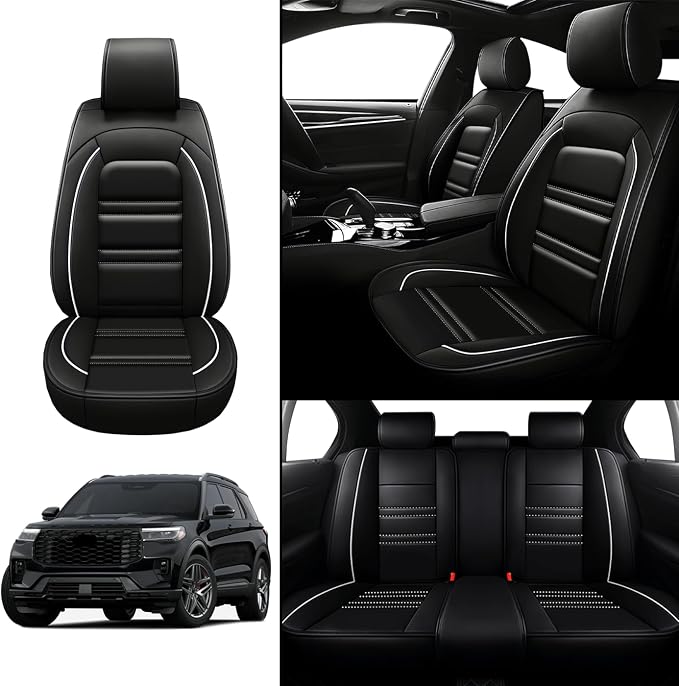 Car Seat Covers for Ford Explorer 2011-2025 | 5-Seats Leather Seat Covers - Image 2