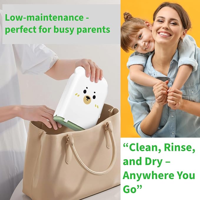 Travel Bottle Cleaner kit, 7in1 Baby Toddler Travel Essential Silicone Bottle - Image 2