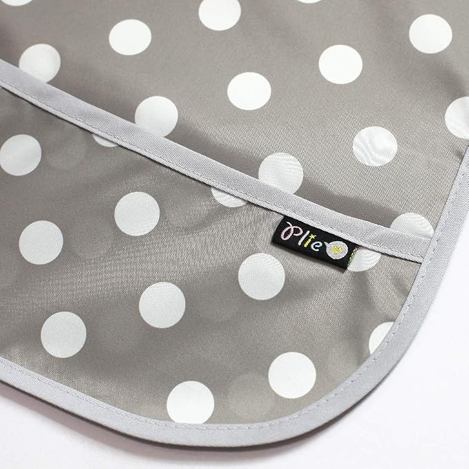 Short Sleeve Waterproof Bib for Toddlers – Feeding Apron for Mealtime, - Image 2