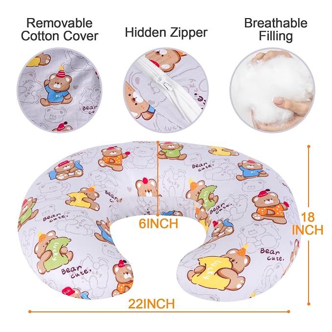 Baby Nursing Pillow for Breastfeeding, Adjustable Breast Feeding Pillow for - Image 6
