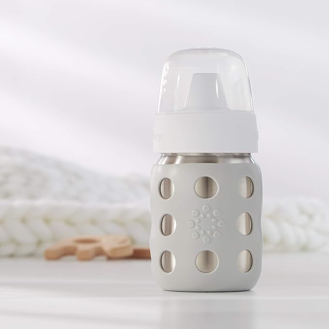 Lifefactory 8-Ounce Stainless-Steel Vacuum-Insulated Wide-Neck Baby Bottle - Image 9