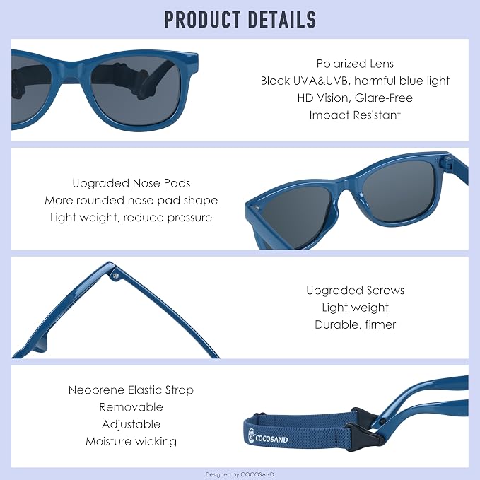 COCOSAND Flexible Baby Sunglasses - Image 5