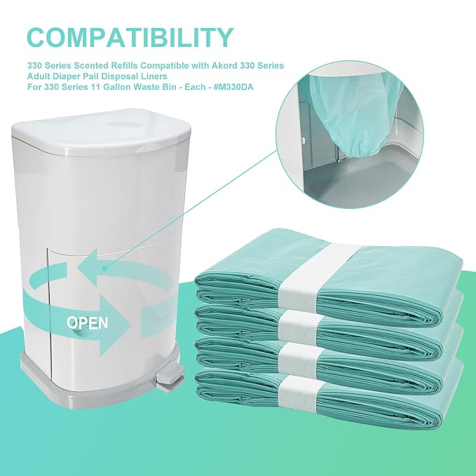 Diaper Pail Liner Refills Bags Compatible - Image 2
