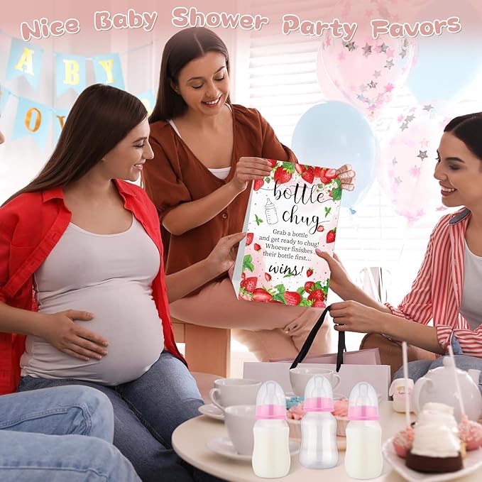 TrelaCo Bottle Chug Baby Shower Game 20 Pcs Baby Bottles Shower Favor - Image 6