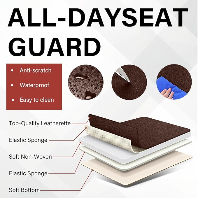 Leather Car Seat Covers Fit for LR LR4 2009-2016, 5 Seater Waterproof and - Image 5