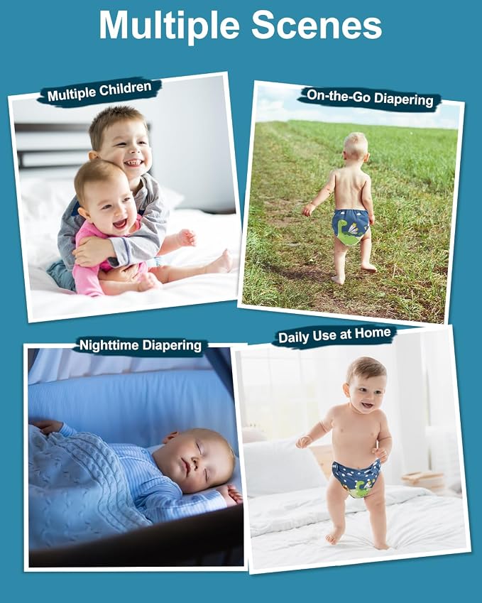 babygoal Cloth Diaper Covers 6 Pack - Image 5
