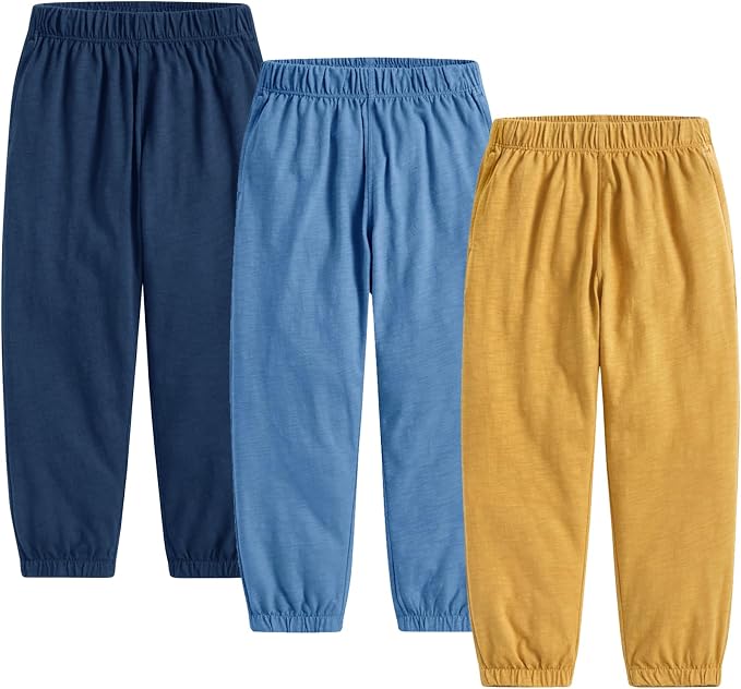 Toddler Boys Pants 3 Pack Soft Cotton Long Bloomers Kids Summer Fall Boy Casual by WATOCHE