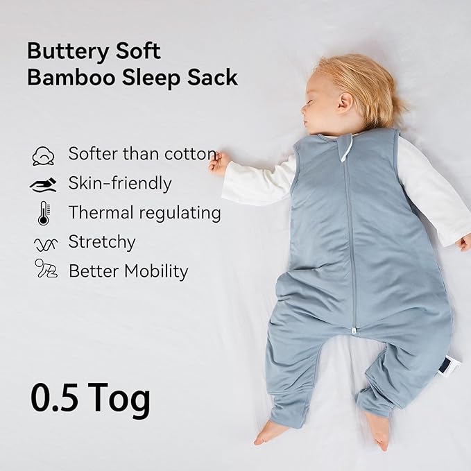 BubblePanda Rayon Made from Bamboo Toddler Sleep Sack - Image 2