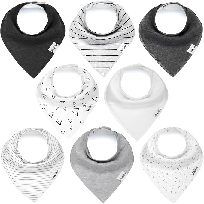 Organic Cotton Baby Bibs for Boys & Girls – Soft, Absorbent Teething & Drool by KiddyStar%C2%AE