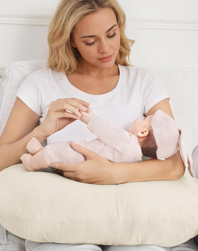 Nursing Pillow Covers, Muslin Nursing Cover - Image 6