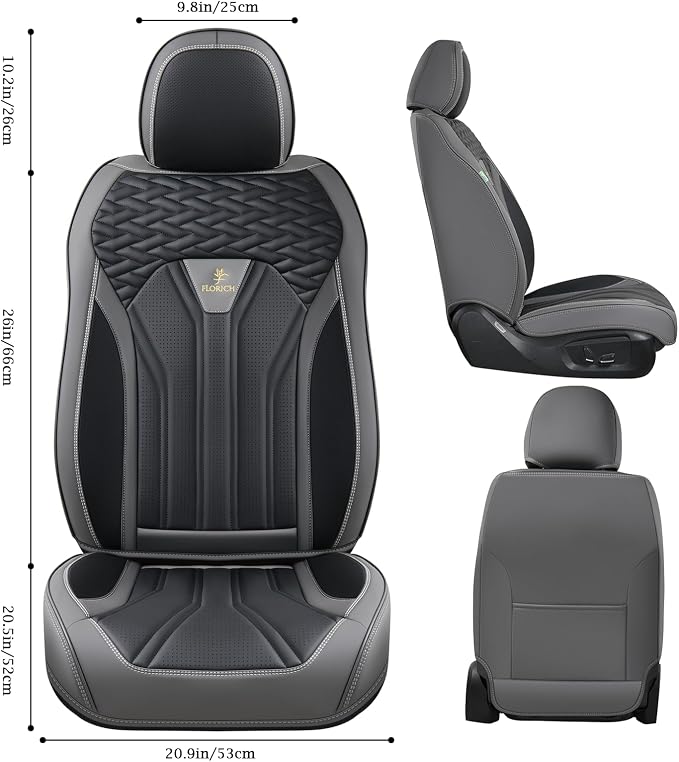 FLORICH Seat Covers for Cars, Waterproof Seat Covers, Leather Car Seat Covers 2 - Image 2