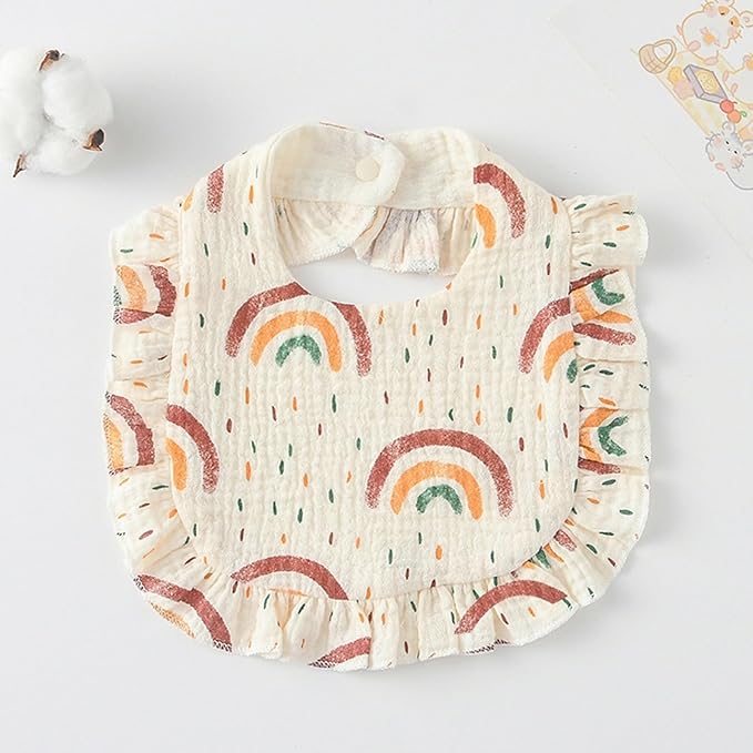 AMAWMW Muslin Baby Bibs for Unisex Boys Girls 6Pack Baby Bandana Drool Bibs - Image 7