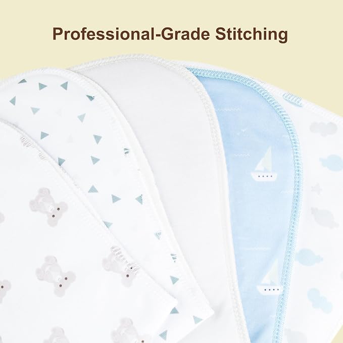 2-in-1 Burp Cloths and Baby Bibs - Image 3