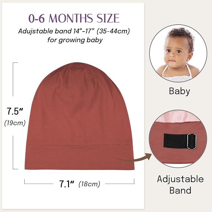 OLESILK Silk Baby Bonnet for 0-6 Months - Image 5