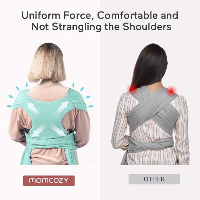Momcozy Baby Wrap Carrier, Ergonomic Infant Slings - Image 5