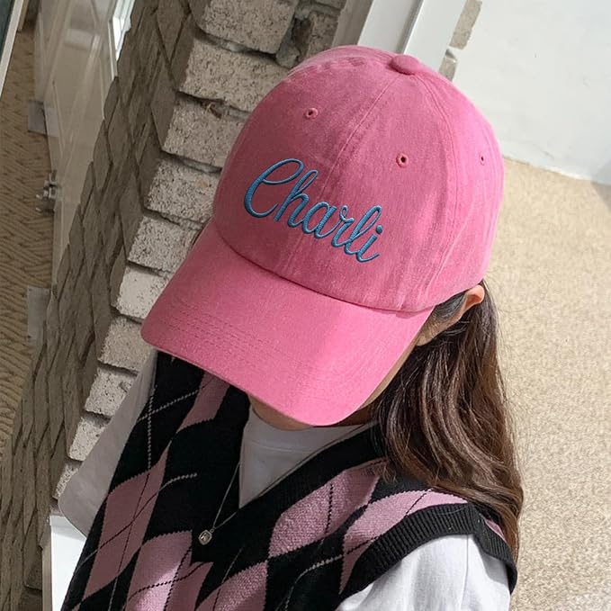 Custom Name Toddler Baseball Cap, Personalized Boys Girls Cotton Embroidered Hat - Image 3