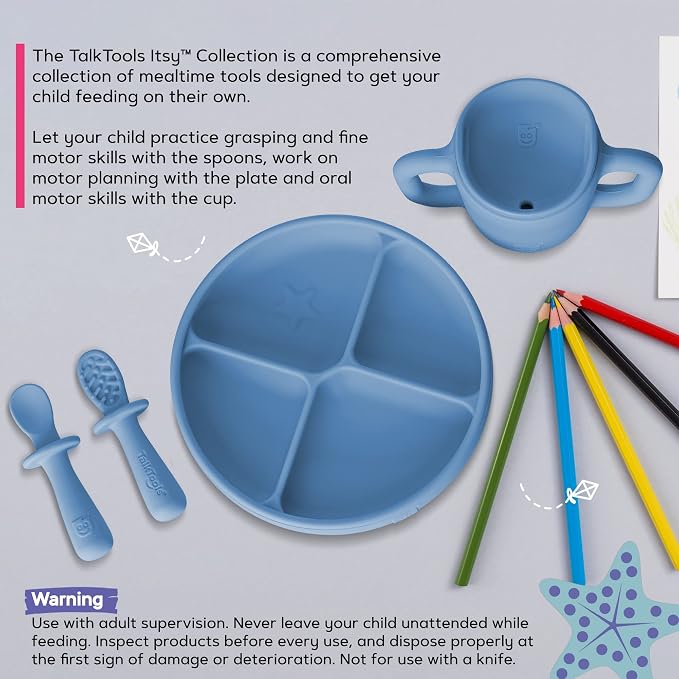 TalkTools ITSY Silicone Baby Plates Set - Image 5