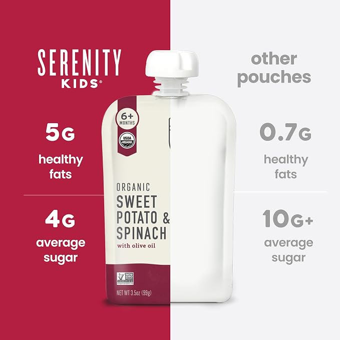 Serenity Kids 6+ Months Veggie Puree Baby Food Pouches - Image 7