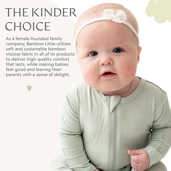 Bamboo Little Soft Baby Footie Pajamas, Baby Clothes, Newborn Sleepers - Image 6
