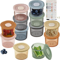 Moonkie Silicone Baby Food Containers | 4 oz Baby Food Storage Jars by Moonkie