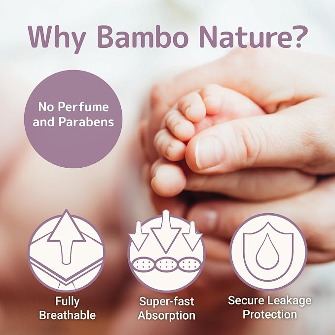 Bambo Nature Hypoallergenic Dream Baby Diapers, Premium Eco-Labeled Sustainable - Image 2