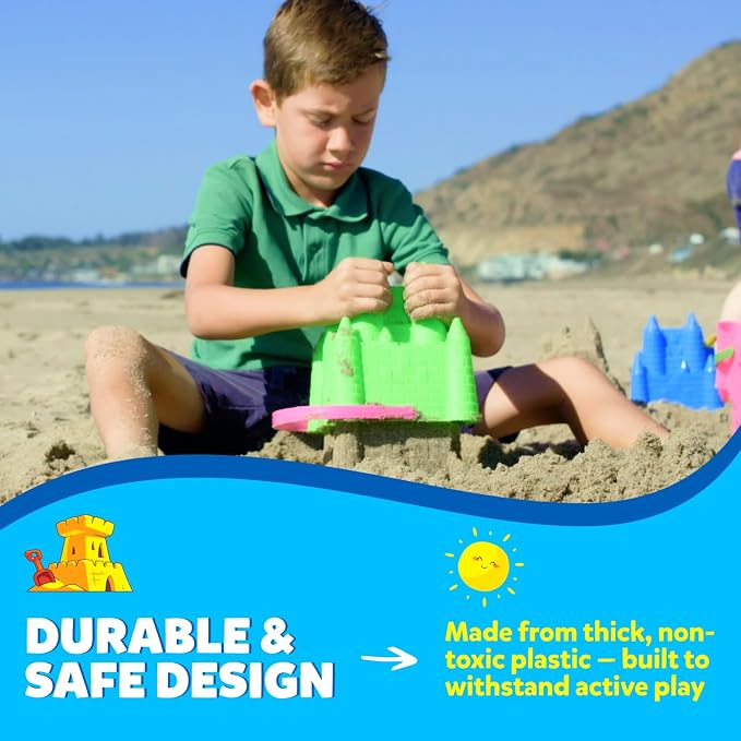 Beach Toys for Kids and Toddlers Ages 3-10 – Durable Sandbox Toy Set, Stronger - Image 6