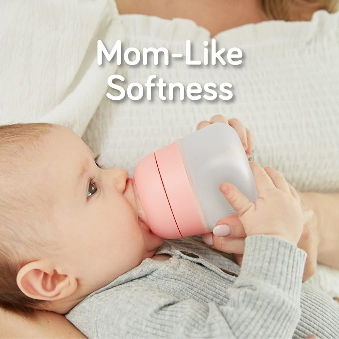 Nanobebe Flexy Silicone Baby Bottle, Anti-Colic, Natural Feel, Non-Collapsing - Image 2